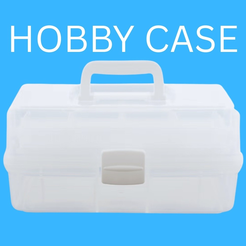 Hobby Case Clear Plastic Organizer Box Art Craft Sewing Cosmetic Storage NEW